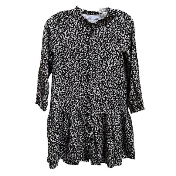 Zara girls floral button front dress size 11/12 - Picture 2 of 8